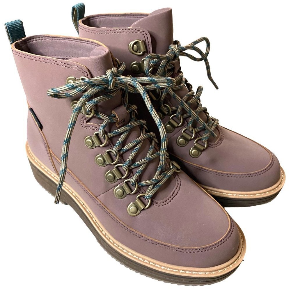 Teva Women's Lace Up Boots in Purple and Brown